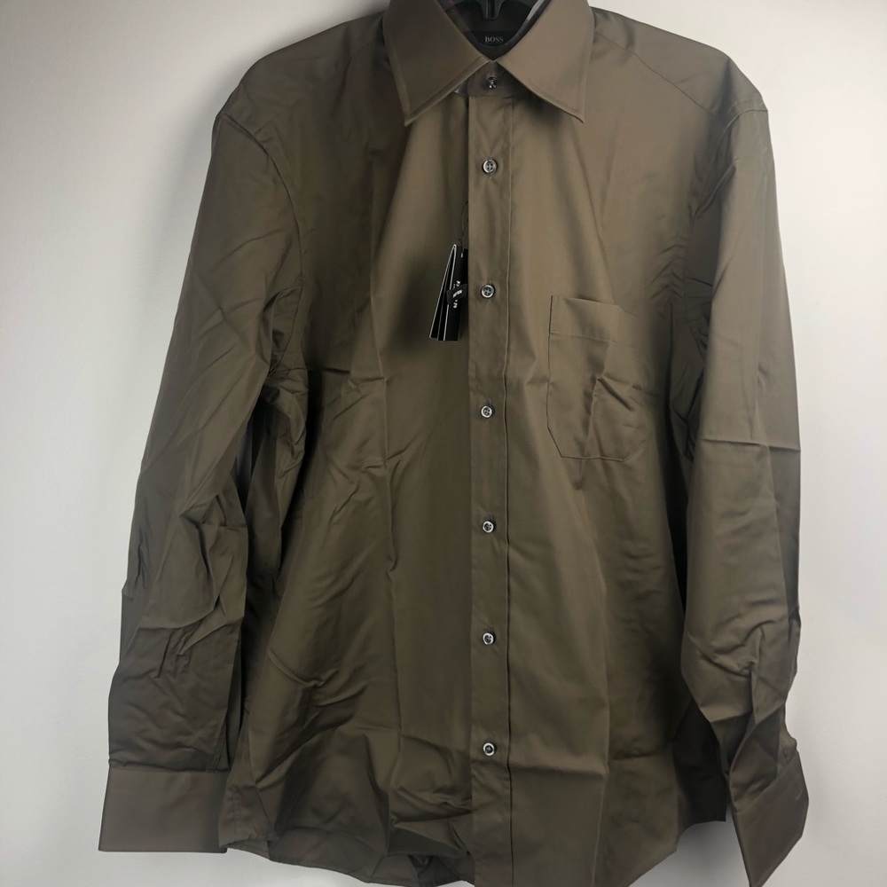 Hugo Boss  long sleeves solid Dress shirt